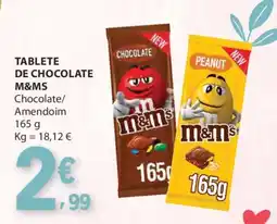 E.Leclerc Tablete de Chocolate M&M's promoção