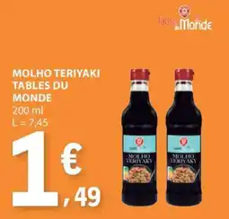 E.Leclerc Molho Teriyaki Tables du Monde promoção