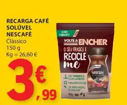 E.Leclerc Recarga Café Solúvel Nescafé Clássico promoção