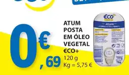 E.Leclerc Atum Posta em Óleo Vegetal €CO+ promoção