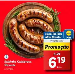 Lidl Salsicha Calabresa Picante promoção