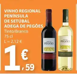 E.Leclerc VINHO REGIONAL PENÍNSULA DE SETÚBAL ADEGA DE PEGÕES promoção