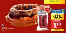 Lidl CHOURIÇO CORRENTE promoção