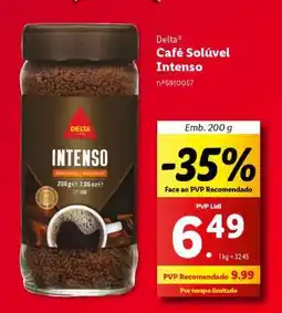 Lidl Delta Café Solúvel Intenso promoção