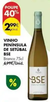 Pingo Doce VINHO PENÍNSULA DE SETÚBAL BSE Branco 75cl promoção