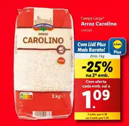 Lidl Arroz Carolino promoção