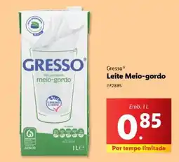 Lidl Gresso Leite Meio-gordo promoção