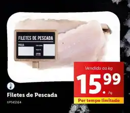 Lidl Filetes de Pescada promoção
