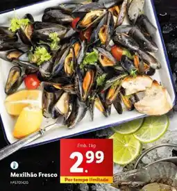 Lidl MEXILHÃO Fresco promoção