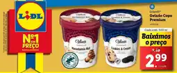 Lidl Gelatelli Gelado Copo Premium promoção