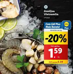 Lidl Amêijoa Vietnamita promoção
