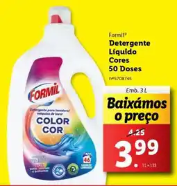Lidl Formil Detergente Líquido Cores 50 Doses promoção