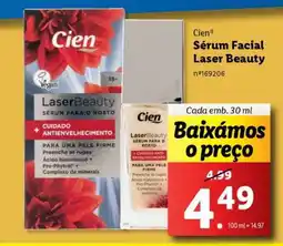Lidl Cien Sérum Facial Laser Beauty promoção