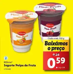 Lidl Milbona Iogurte Polpa de Fruta promoção