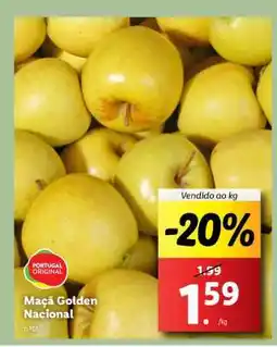 Lidl Maçã Golden Nacional promoção