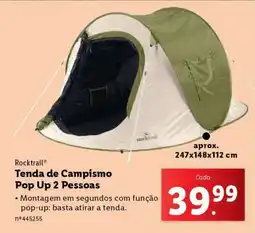 Lidl Tenda de Campismo Pop Up 2 Pessoas promoção