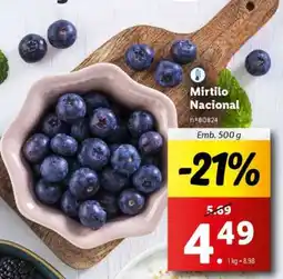 Lidl Mirtilo Nacional promoção