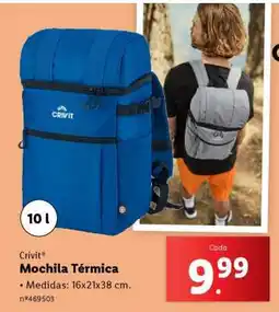 Lidl Crivit Mochila Térmica promoção