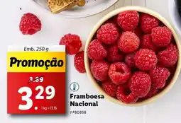 Lidl Framboesa Nacional promoção