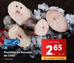 Lidl Postinha de Pescada do Chile promoção