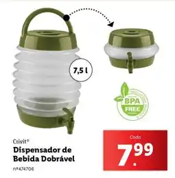 Lidl Dispensador de Bebida Dobrável promoção