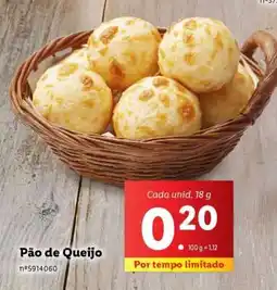 Lidl Pão de Queijo promoção