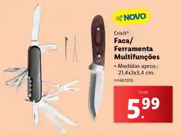 Lidl Crivit Faca/Ferramenta Multifunções promoção