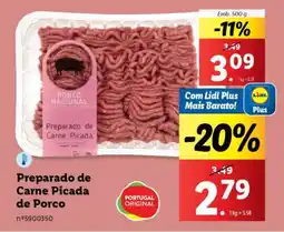 Lidl Preparado de Carne Picada de Porco promoção