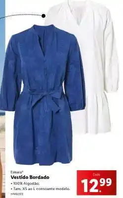 Lidl VESTIDO BORDADO promoção