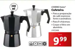 Lidl LIVARNO home Cafeteira promoção