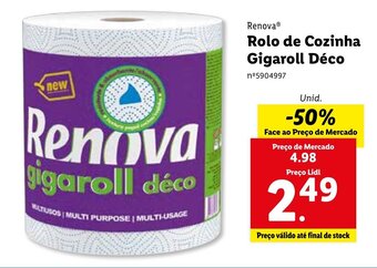 Lidl Renova Rolo de Cozinha Gigaroll Déco promoção