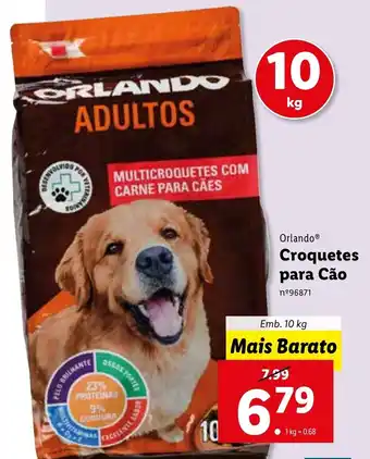 Lidl Orlando Croquetes para Cão 10kg promoção