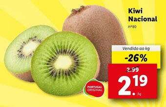 Lidl Kiwi Nacional promoção