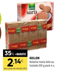 Coviran GULLON Bolacha maria leite ou tostada promoção