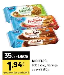 Coviran MIDI FARCI Bolo cacau, morango ou avelã promoção