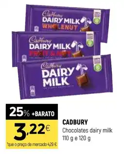 Coviran CADBURY Chocolates dairy milk promoção