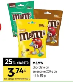 Coviran M&M'S Chocolate ou amendoim promoção