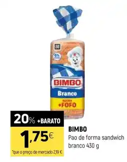 Coviran BIMBO Pao de forma sandwich branco promoção