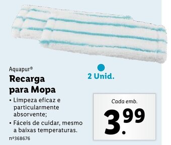 Aquapur Recarga para Mopa 2 unid