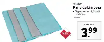 Lidl Aquapur Pano de Limpeza promoção
