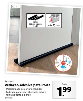 Lidl Parkside Vedação Adesiva para Porta promoção