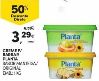 Continente Creme P/Barrar Planta 1kg promoção