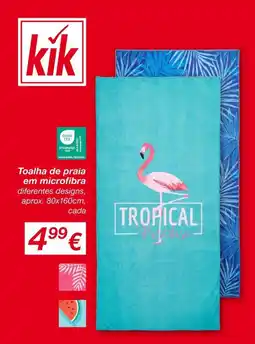 kik Toalha de praia em microfibra promoção