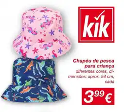 kik Chapéu de pesca para criança promoção