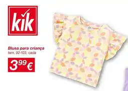 kik Blusa para criança promoção