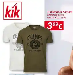 kik T-shirt para homem promoção
