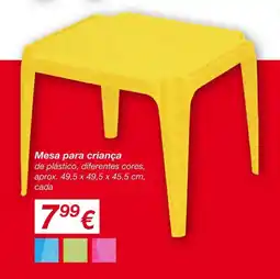 kik Mesa para criança promoção