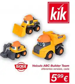 kik Veículo ABC Builder Team diferentes versões, cada promoção
