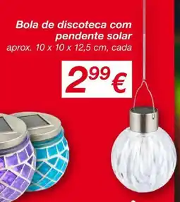 kik Bola de discoteca com pendente solar promoção