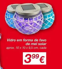 kik Vidro em forma de favo de mel solar promoção